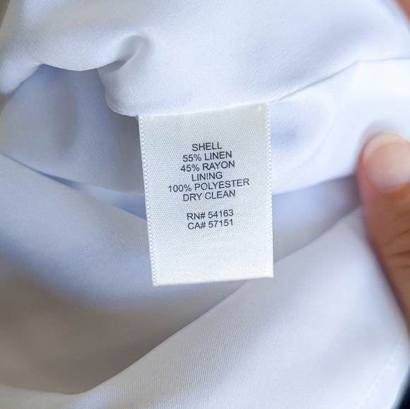 ELIZA J Navy Blue & White Stripe Tasseled Sleeveless Sheath Dress Size 6 - Picture 11 of 11